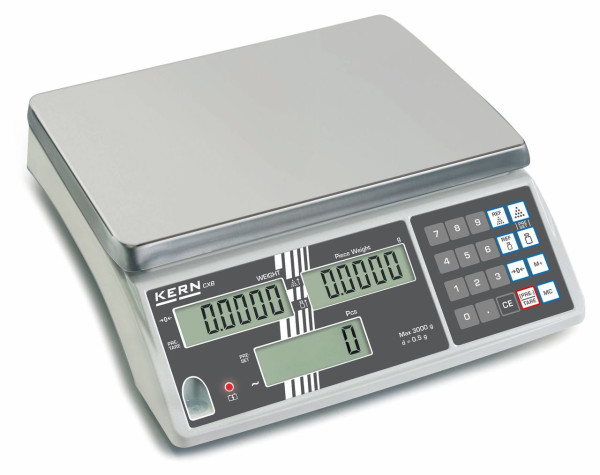 Balanza contadora Kern, rango de pesaje 15000 g, legibilidad 1 g, CXB 15K1