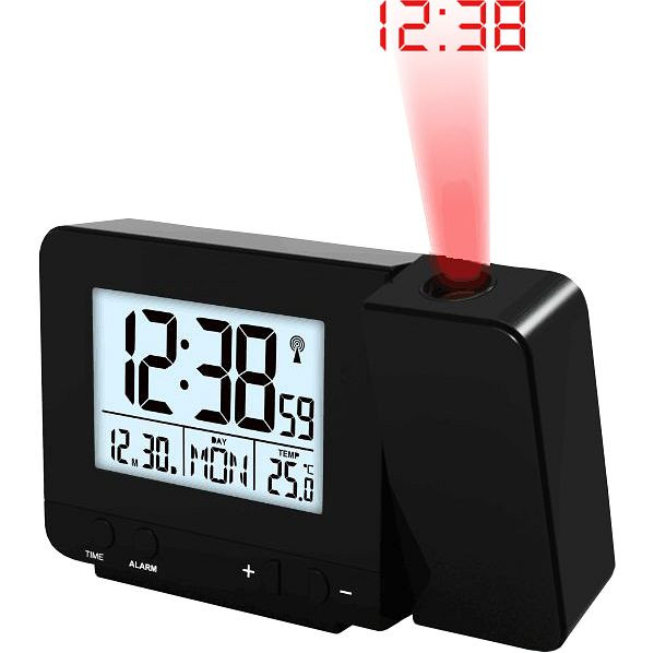 Radio reloj despertador Technoline, radio reloj DCF-77 con opción de ajuste manual, dimensiones: 135 x 31 x 80 mm, WT 546