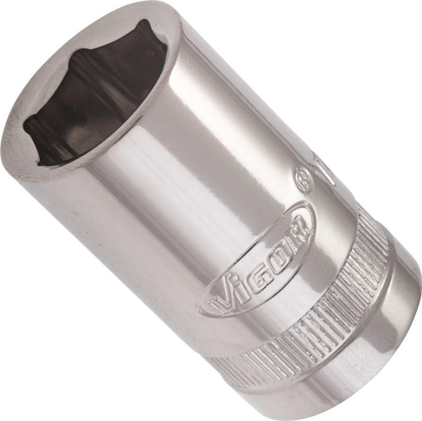 VIGOR inserto para llave de vaso, hueco cuadrado 12,5 mm (1/2"), perfil hexagonal exterior, 15 mm, V2561N