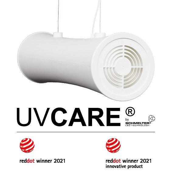 Dispositivo de desinfección UVCARE maxi white, UVCARE-maxi 235m³ W