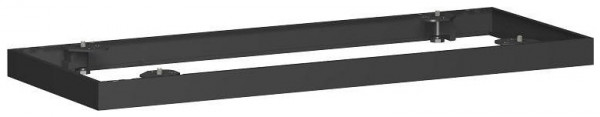 base de metal geramöbel para armario de persiana enrollable, selección según el ancho del armario, 1000x50, negro, N-10MSQ10-Z
