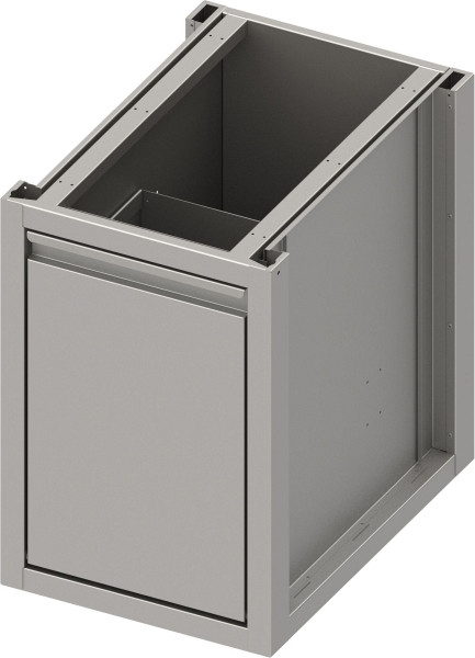 Caja de armario base Stalgast versión 2.0 con basurero, construcción base 450x540x660 mm, BX45556F