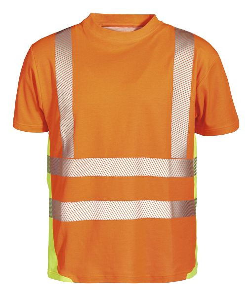Camiseta de protección de advertencia PKA tejido mixto, 160 g/m², naranja/amarillo, talla: L, PU: 5 piezas, WATM-OGE-004