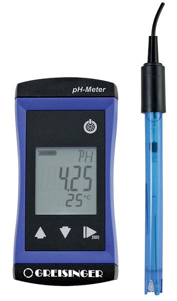 Greisinger G 1500 Medidor de pH preciso con electrodo de pH GE 114 WD, 609850