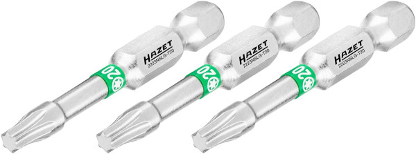 Broca Hazet, hexágono macizo 6,3 (1/4"), perfil interior TORX®, T20, número de herramientas: 3, versión larga, ancho de llave: T20, 2223NSLG-T20/3