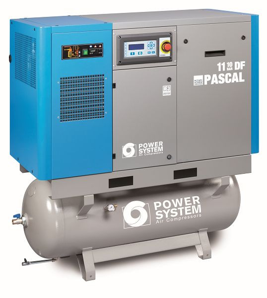 POWERSYSTEM IND industria de compresores de tornillo con secador, sistema de alimentación PASCAL 2.2 - 10 bar tanque de 270 L, 20140901