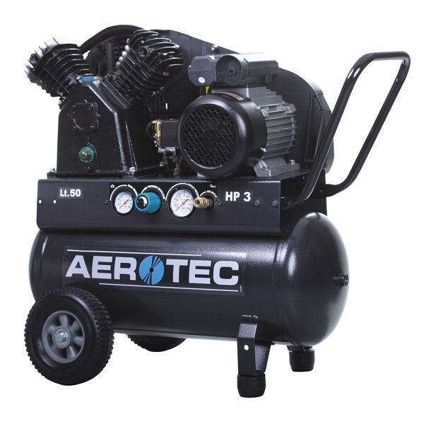 Compresor de pistón de aire comprimido AEROTEC lubricado con aceite 400 voltios, 450-50 CT 4 TECH, 2013270