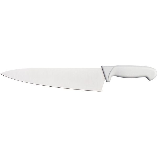 Cuchillo cocinero Stalgast Premium, HACCP, mango blanco, hoja de acero inoxidable 26 cm, MS2415260