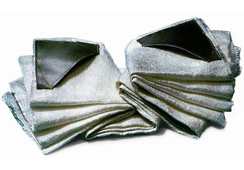 Manta ignífuga DENIOS, de tejido de fibra de vidrio texturizado, homologada según DIN EN 1869, 164-337