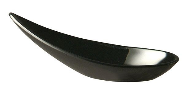 Cuchara para picar APS -MING HING-, 11 x 4,5 cm, altura: 4 cm, melamina, negro, paquete de 60, 83843