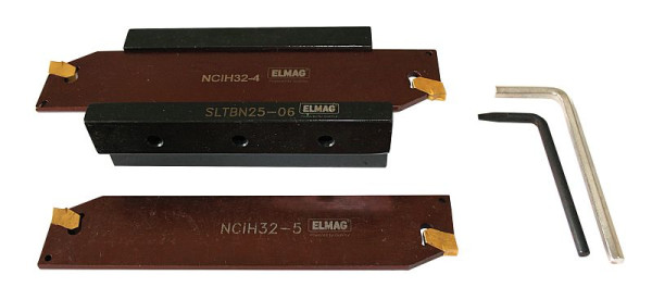 Surtido de herramientas de perforación ELMAG 25 mm, 21 piezas - con tiras de perforación NCIH32 2x3 mm, 2x4 mm, 2x5 mm, 89350