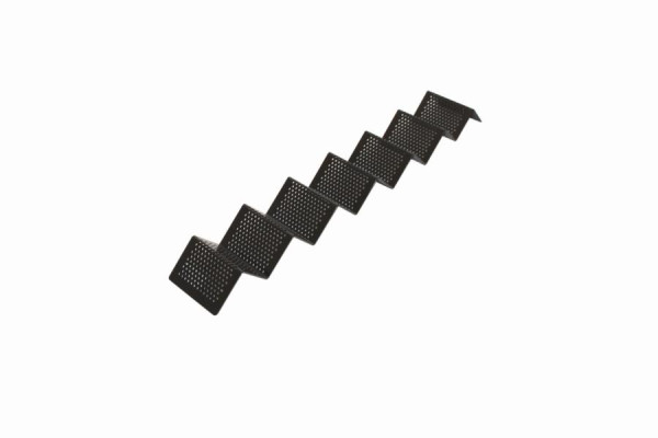 Expositor para snacks Schneider, forma ondulada, material: aluminio, negro semimate, 580 x 85 mm, 154090