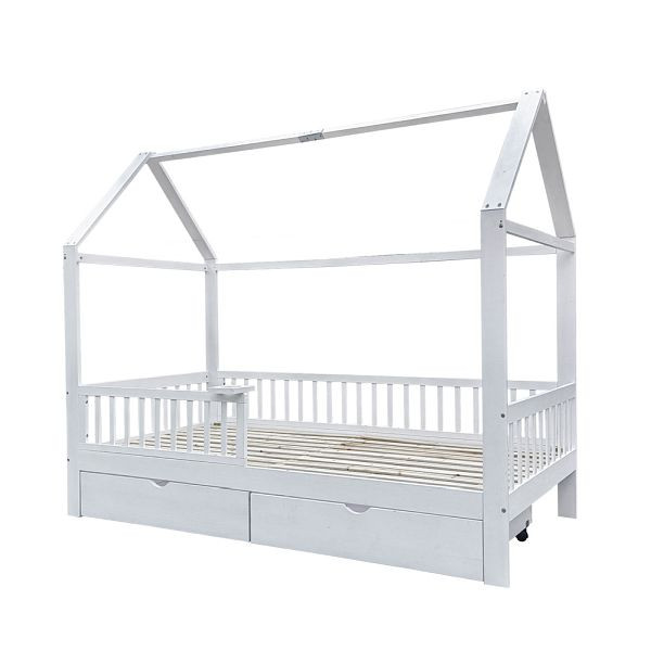 HOME DELUXE STAR LAND cama infantil con cajones - 90 x 200 cm blanco, 20779