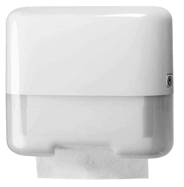 Dispensador de toallas plegables Busching Classic-Box Mini, A298xA274xP133mm en blanco, 397