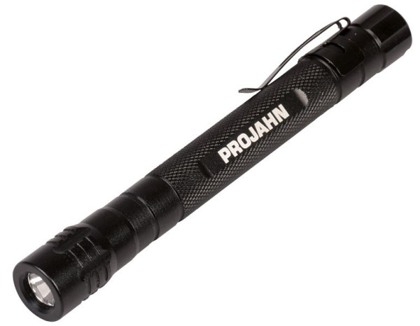 Lámpara tipo bolígrafo LED de alto rendimiento Projahn PJ23 - 2AAA Con caja de regalo con clip, 398214GB
