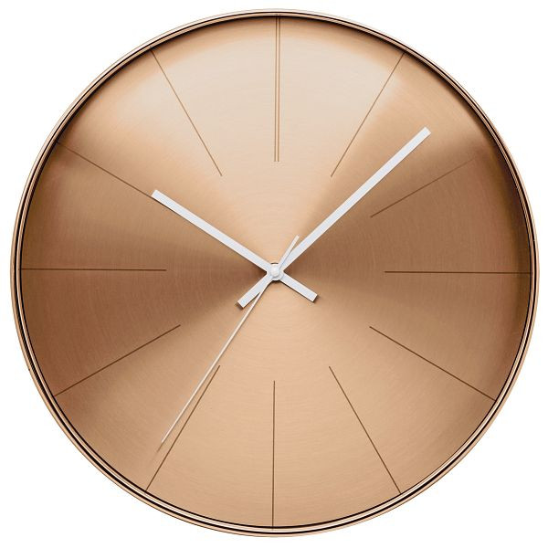 Technoline reloj de pared de cuarzo bronce, diseño de aluminio, dimensiones: Ø390 mm, WT 2410 bronce