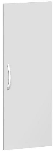 puerta batiente geramöbel para ancho de armario 400 mm, se puede utilizar a la izquierda o a la derecha, incluye amortiguador de puerta, sin cerradura, 3 alturas de archivo, gris claro, S-343700-L