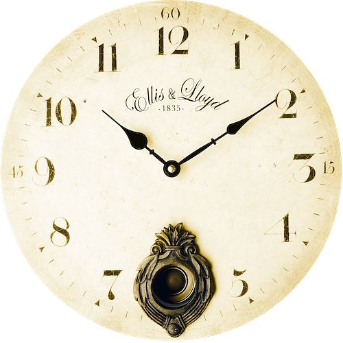 Reloj de pared de cuarzo Technoline &quot;Ellis & Lloyd&quot;, material MDF, dimensiones: Ø 35 cm, WT 1020
