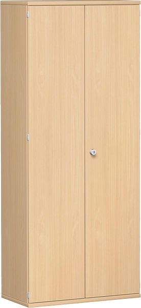 Armario con puerta batiente geramöbel, 4 estantes decorativos, con llave, 800x425x1920, haya/haya, N-10D508-BB