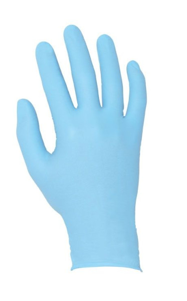 guantes desechables de nitrilo teXXor SIN POLVO, azul, talla: 8, caja, paquete de 10, 2214-8