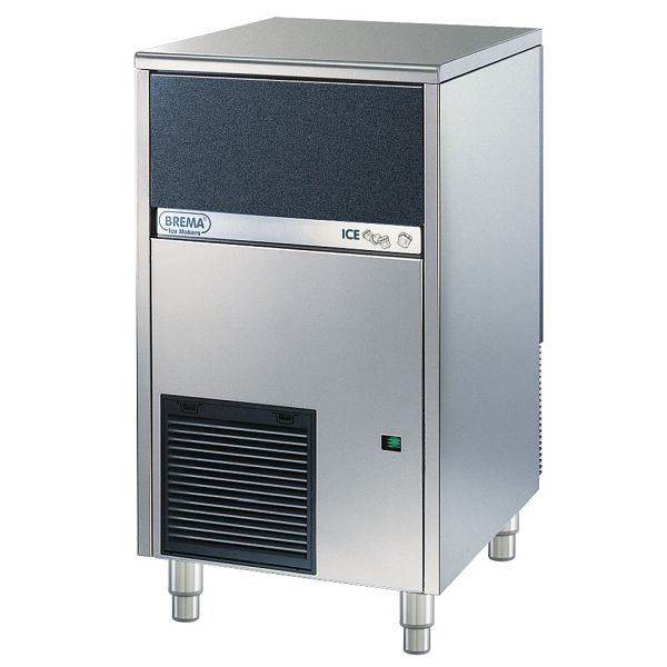 Fabricador de cubitos de hielo Brema refrigerado por aire, 46 kg/24 h, dimensiones 500 x 580 x 800 mm (An. x Pr. x Al.), BE1805046