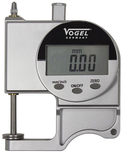 Vogel Germany Dispositivo de medición de espesor digital electrónico, 0-25 mm, 240409