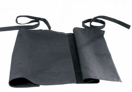 Contacto delantal bistro/corbata delantera 80 x 90 cm, negro, 6551/081