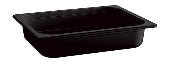 Contenedor APS GN 1/2 - ECO LINE-, 32,5 x 26,5 cm, fondo: 100 mm, melamina, negro, 4,7 litros, 84307
