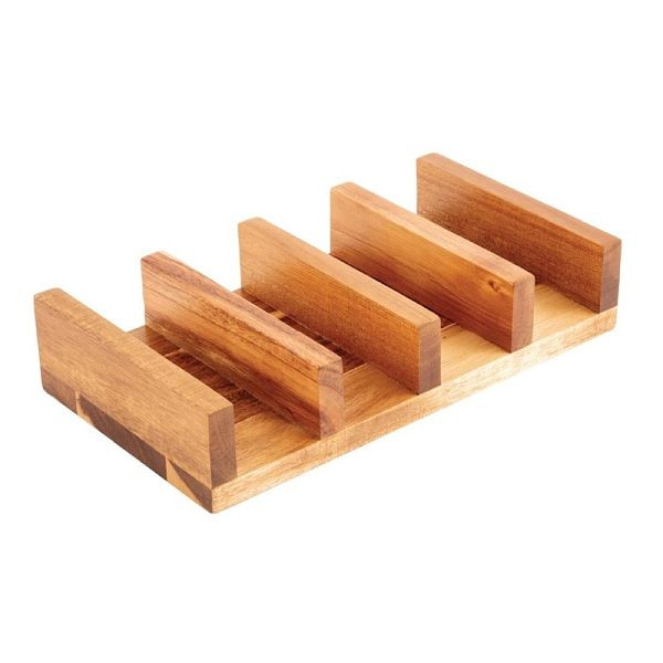 Soporte para tacos OLYMPIA madera de acacia, CK970