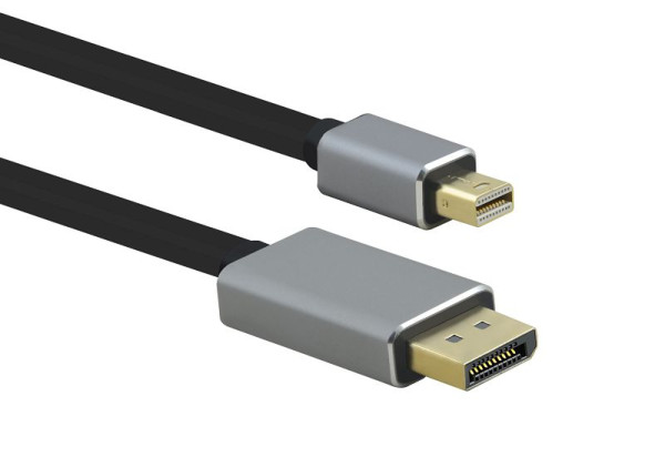 Cable de conexión Helos, conector mini DisplayPort/conector DP, PREMIUM 8K, 3,0 m, negro, 288474