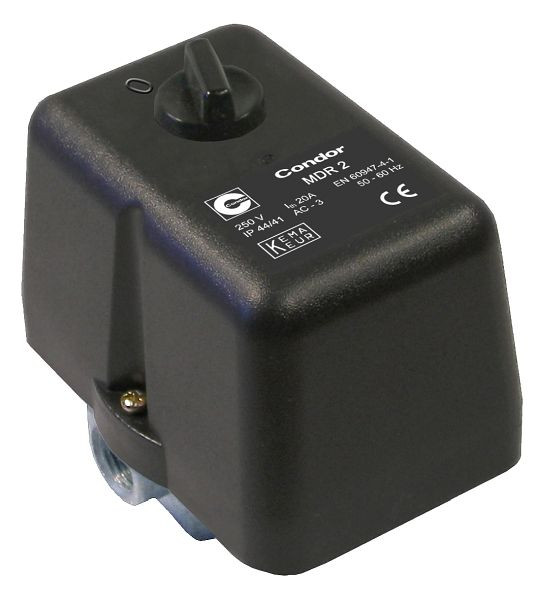 Presostato ELMAG CONDOR, MDR 2/11 bar, 230 voltios, incluida válvula limitadora de presión AEV 2 S, 11920