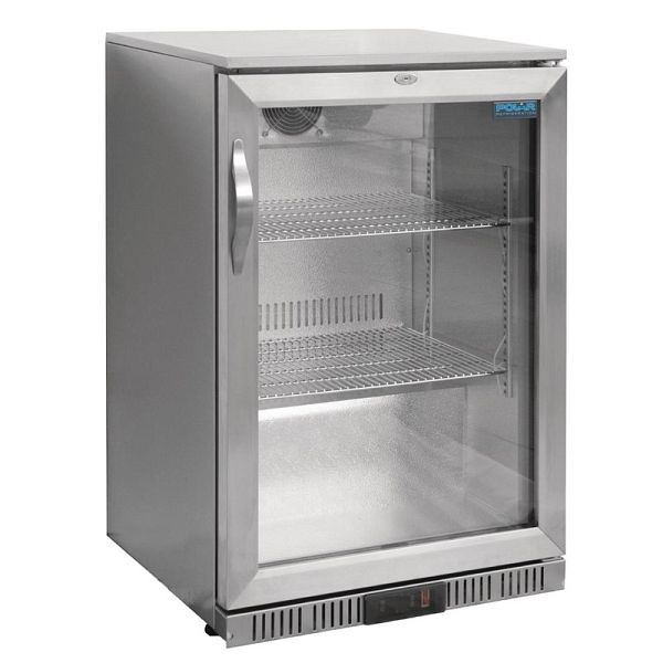 Barra frigorífica de acero inoxidable serie Polar G con puerta abatible 138L, GL007
