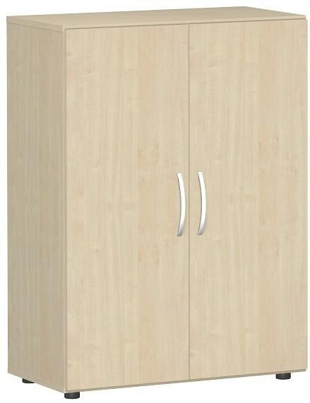 Armario geramöbel de dos puertas con patas, incluye amortiguador de puerta, sin cerradura, 800x420x1104, arce/arce, S-383102-AA