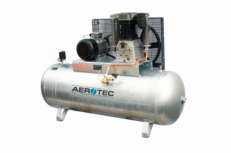 AEROTEC 1100-500 Z PRO - 10 bar con compresor lubricado con aceite galvanizado circuito ST, 2005324