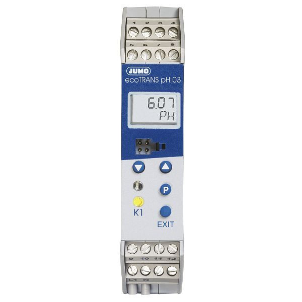 Transmisor / interruptor JUMO para valor pH / voltaje y temperatura redox, relé, 00508663