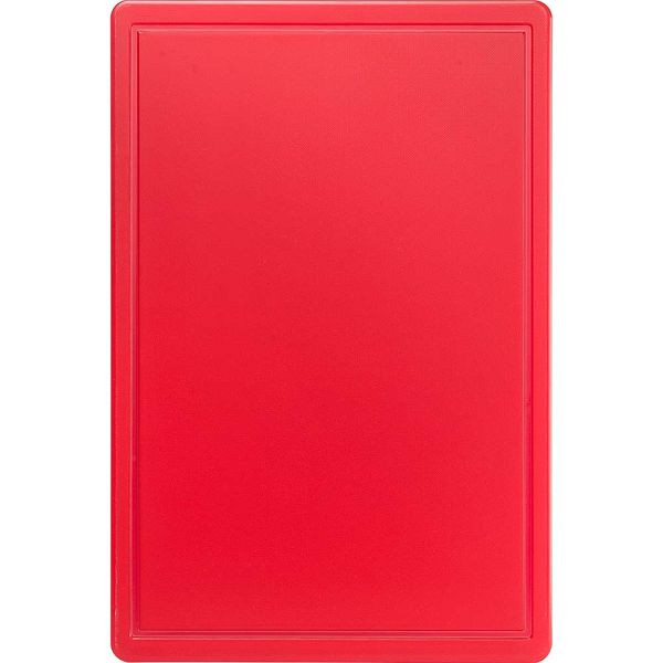 Tabla de cortar Stalgast, HACCP, color rojo, 450 x 300 x 13 mm (WxDxH), MS1101600