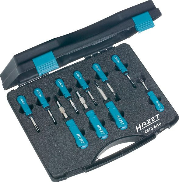 Surtido de disparadores de cable Hazet, número de herramientas: 10, 4670-4/10