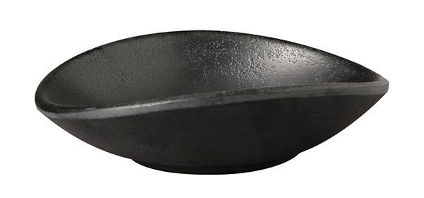 Cuenco APS -ZEN-, 11 x 10 cm, altura: 3 cm, melamina, negro, aspecto piedra, 0,04 litros, 83732