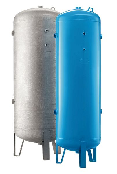 Caldera de aire comprimido ELMAG, 16 bar, tipo EURO S 500 CE - galvanizada, incl. manómetro y válvula de seguridad, 10141