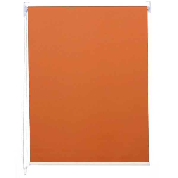Mendler estor enrollable HWC-D52, persiana de ventana persiana lateral, 40x160cm protección solar oscurecedora opaca, naranja, 63254