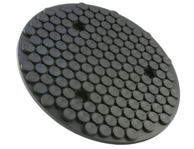 Almohadilla de goma para casquillos adecuada para Stenhoj/Autop, H: 11 mm D: 158 mm con placa de acero, 100480