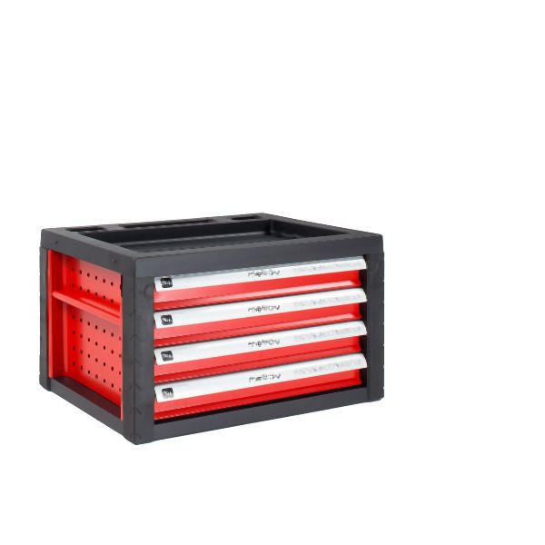 Accesorio Metra, caja de herramientas en carro de herramientas, rojo, 10346