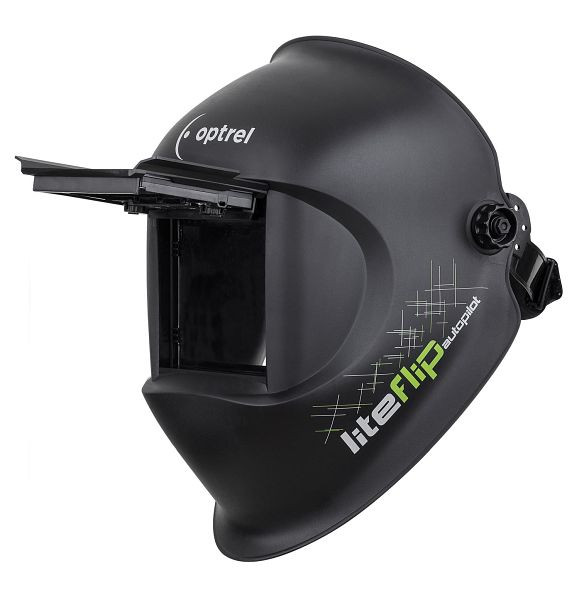 Optrel casco de soldadura liteflip piloto automático DIN 4 / 5-14, campo de visión 50x100mm, negro, 1006700