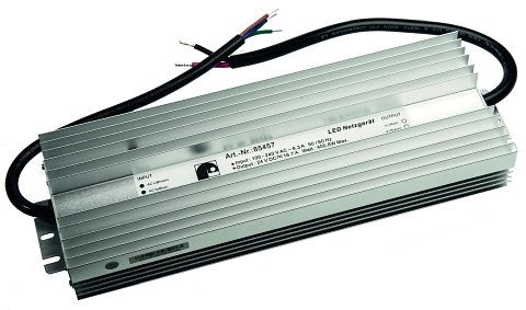 Fuente de alimentación LED rutec 24V 400W IP67 CON PFC ACTIV 100-240V AC, 85457
