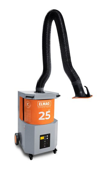 Sistema de aspiración ELMAG, móvil, SmartFil, brazo de aspiración Ø 150 mm/3 m en versión con manguera, 58701