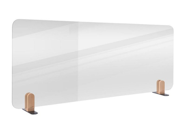 Legamaster ELEMENTS tabique de mesa transparente 60x160cm acrílico incluye 2 soportes, 7-209722