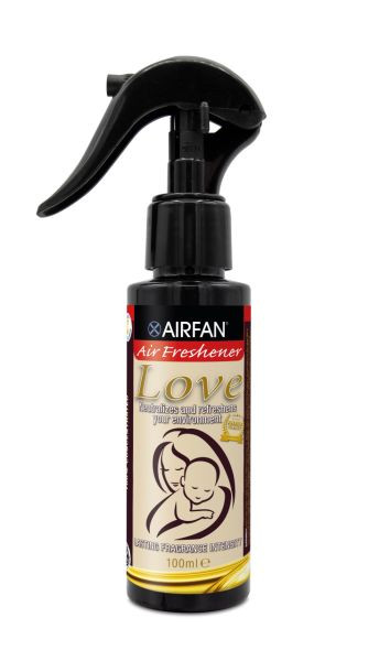 Ambientador en spray AIRFAN Love 100ml, PU: 15 botellas, LO-14001