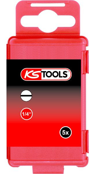KS Tools Broca ranurada de 1/4", 75 mm, 3 mm, paquete de 5, 911.7733