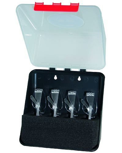 Caja midi DENIOS para guardar 4 gafas, transparente, 123-603