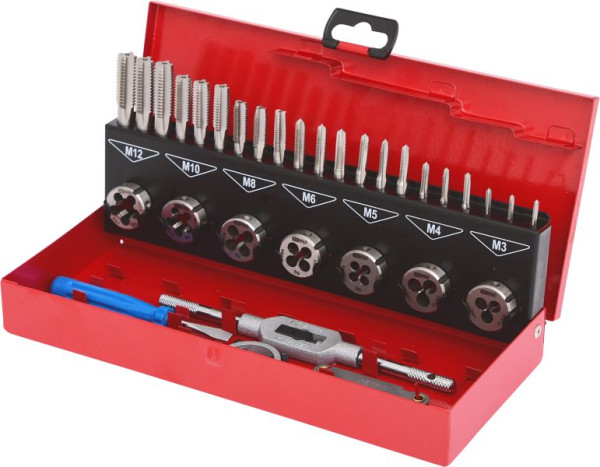 KS Tools Juego de herramientas para roscar HSS, 32 piezas, 331.0632